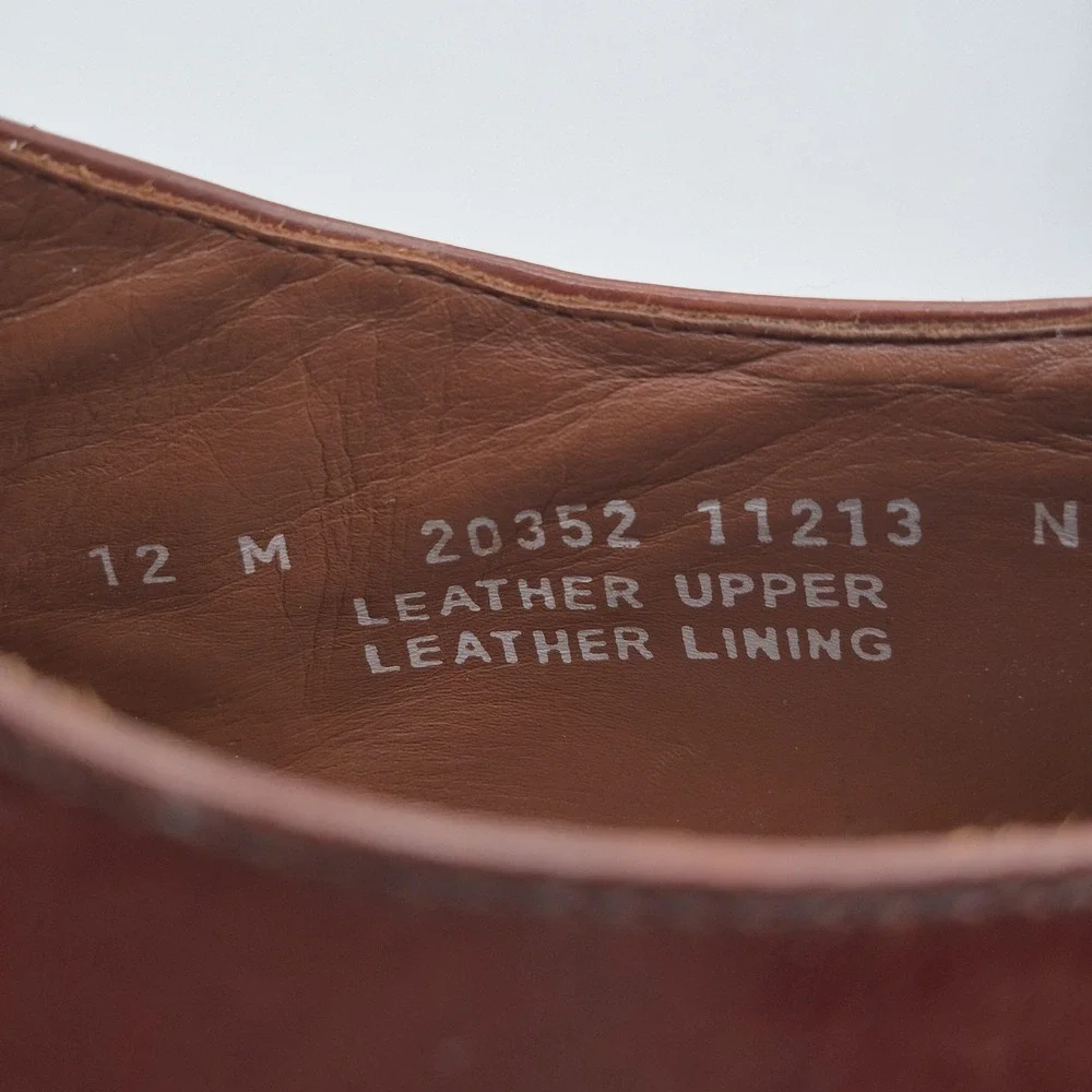 Bostonian Shoes Mens Size‎ 12 Brown Leather Cap Toe Oxford Dress Classics 20352